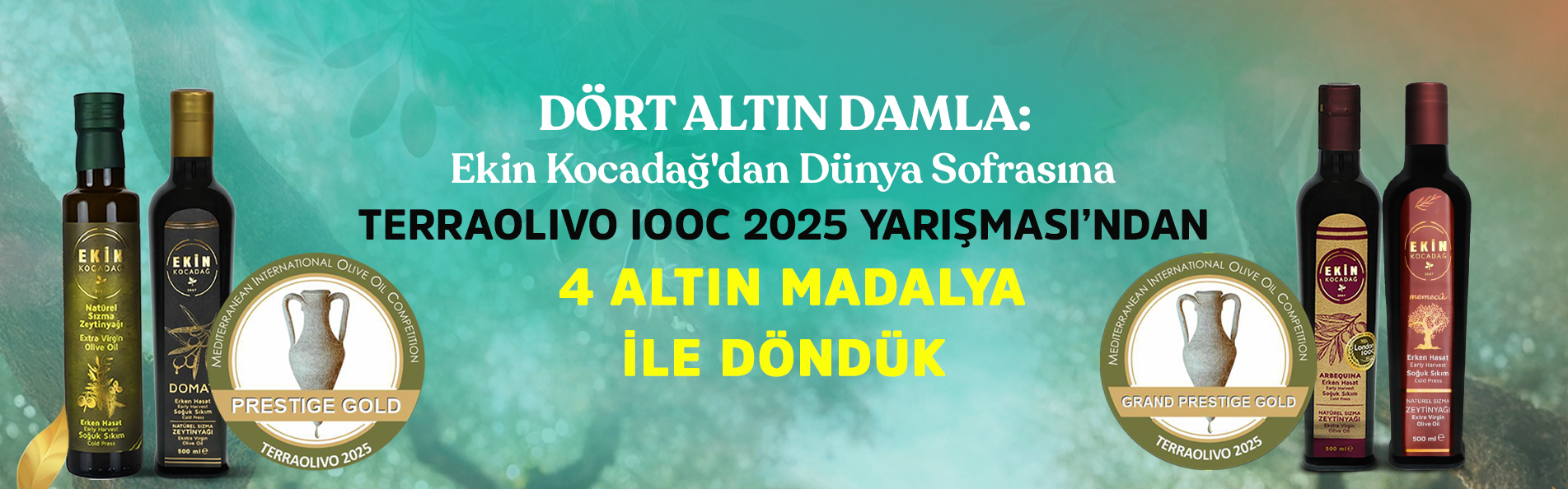 Ödüllü Zeytinyağlarımız