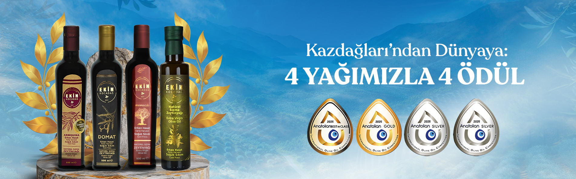 Ödüllü Zeytinyağlarımız