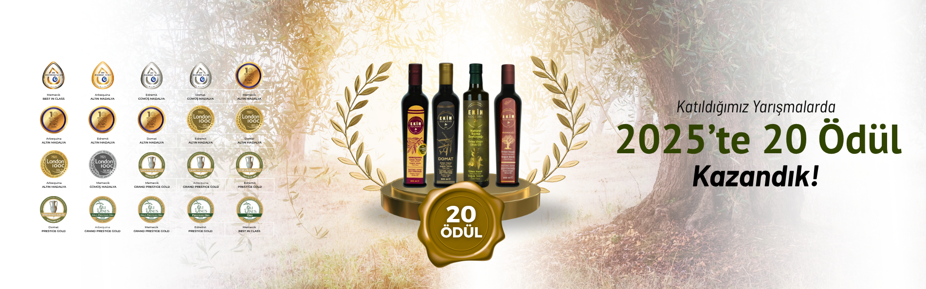 Ödüllü Zeytinyağlarımız