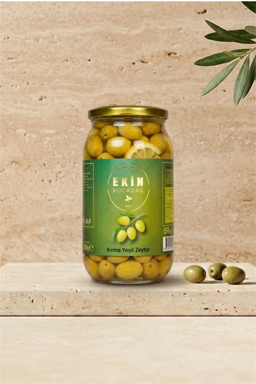 Edremit Yeşil Kırma Zeytin 650gr