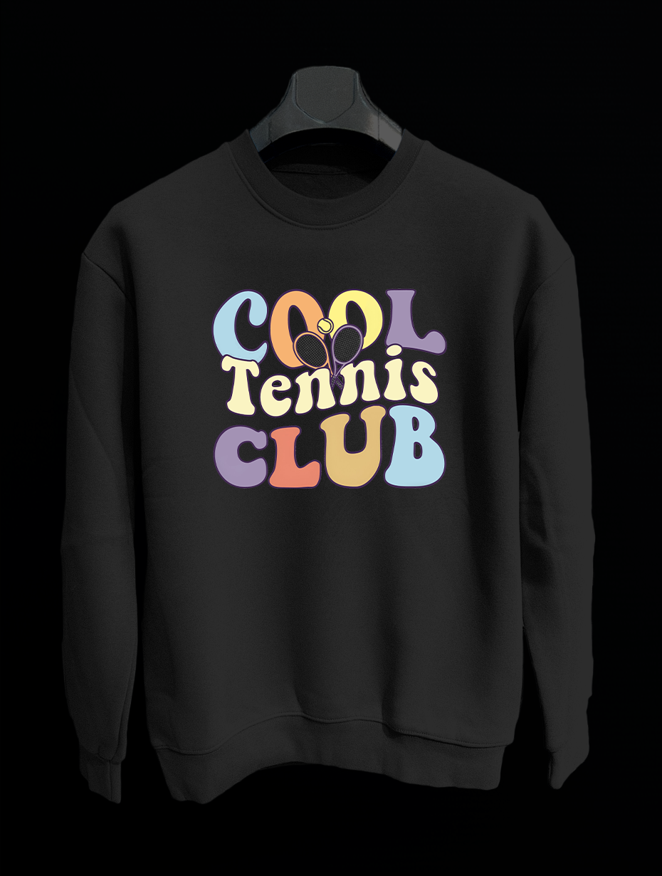 Coll Tennis Clup Siyah Sweatshirt
