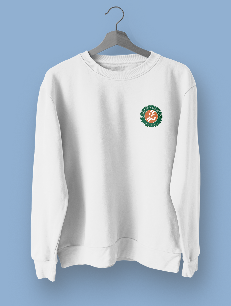 Roland Garros Beyaz Sweatshirt
