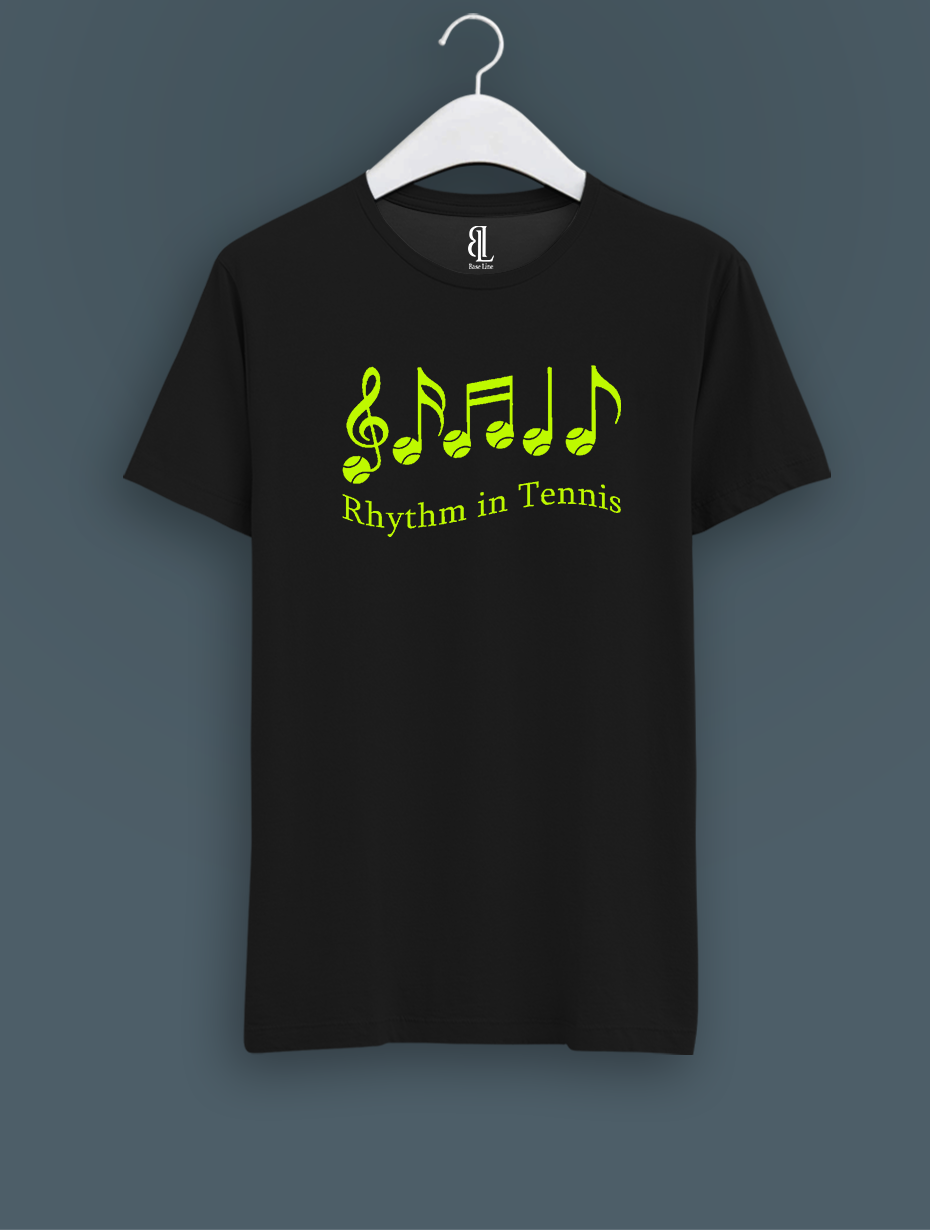 Tennis Rhythm  Siyah  T-shirt