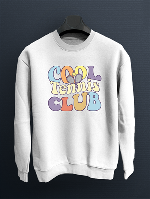 Coll Tennis Clup Beyaz Sweatshirt