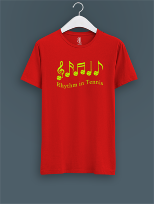 Tennis Rhythm  Kırmızı T-shirt