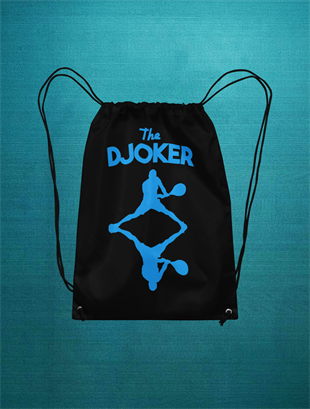 The Djoker Büzgüllü Bez Siyah Sırt Çantası