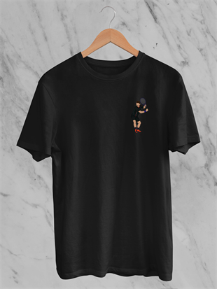 Wawrinka Backhand Minimal Siyah  T-shirt