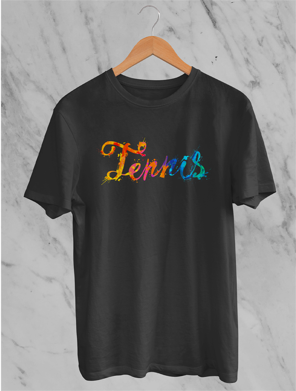 Color Tennis Siyah T-shirt