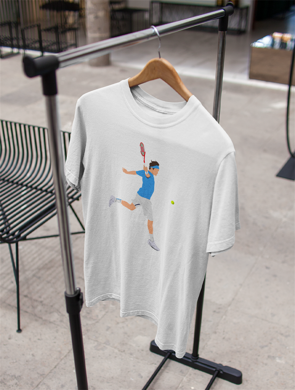 Federer Backhand Beyaz T-shirt