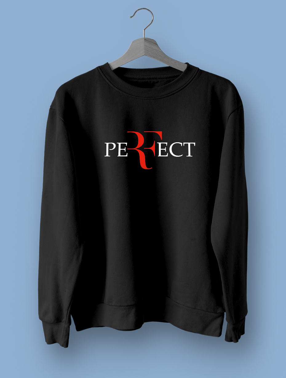 Federer Perfect Siyah Sweatshirt