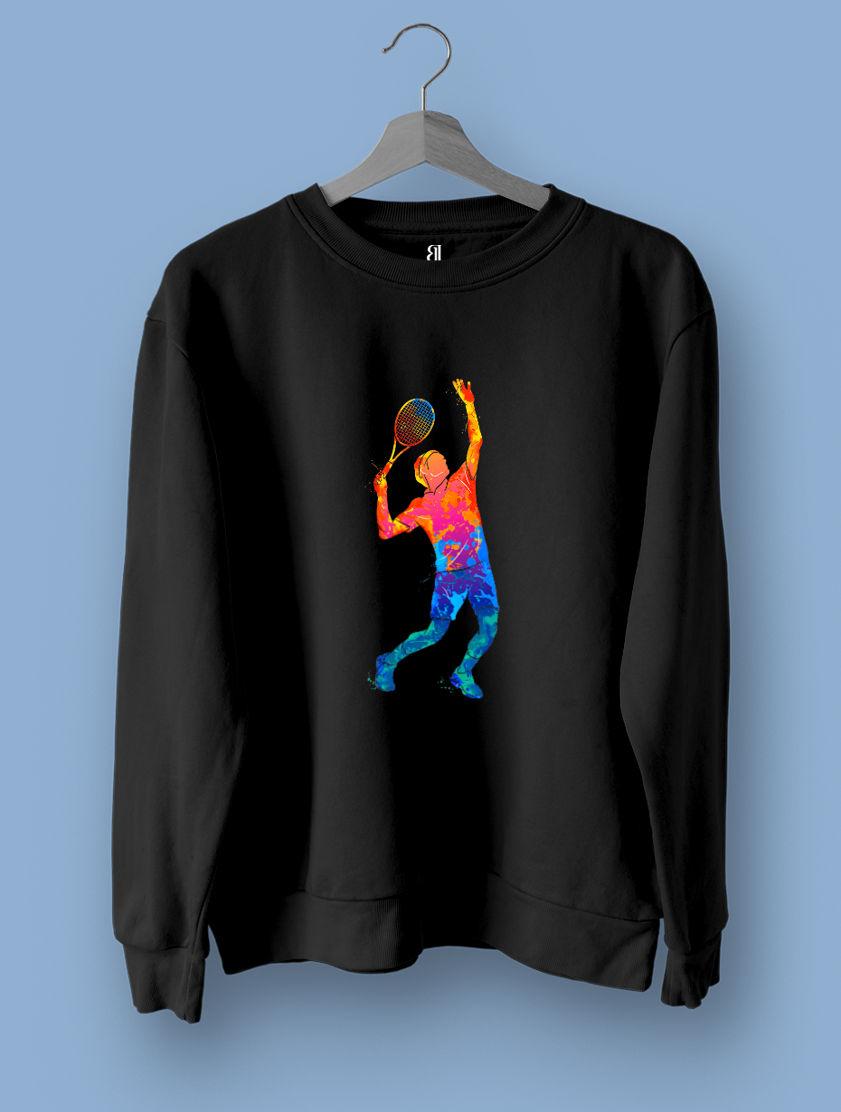 Federer Siyah Sweatshirt