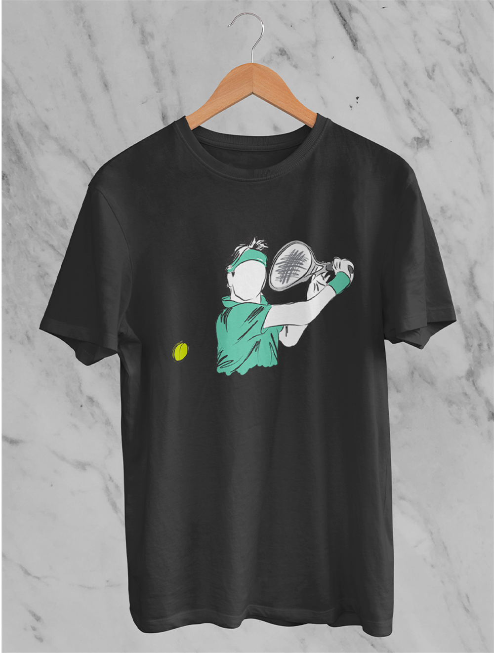 Federer Slice Siyah T-shirt