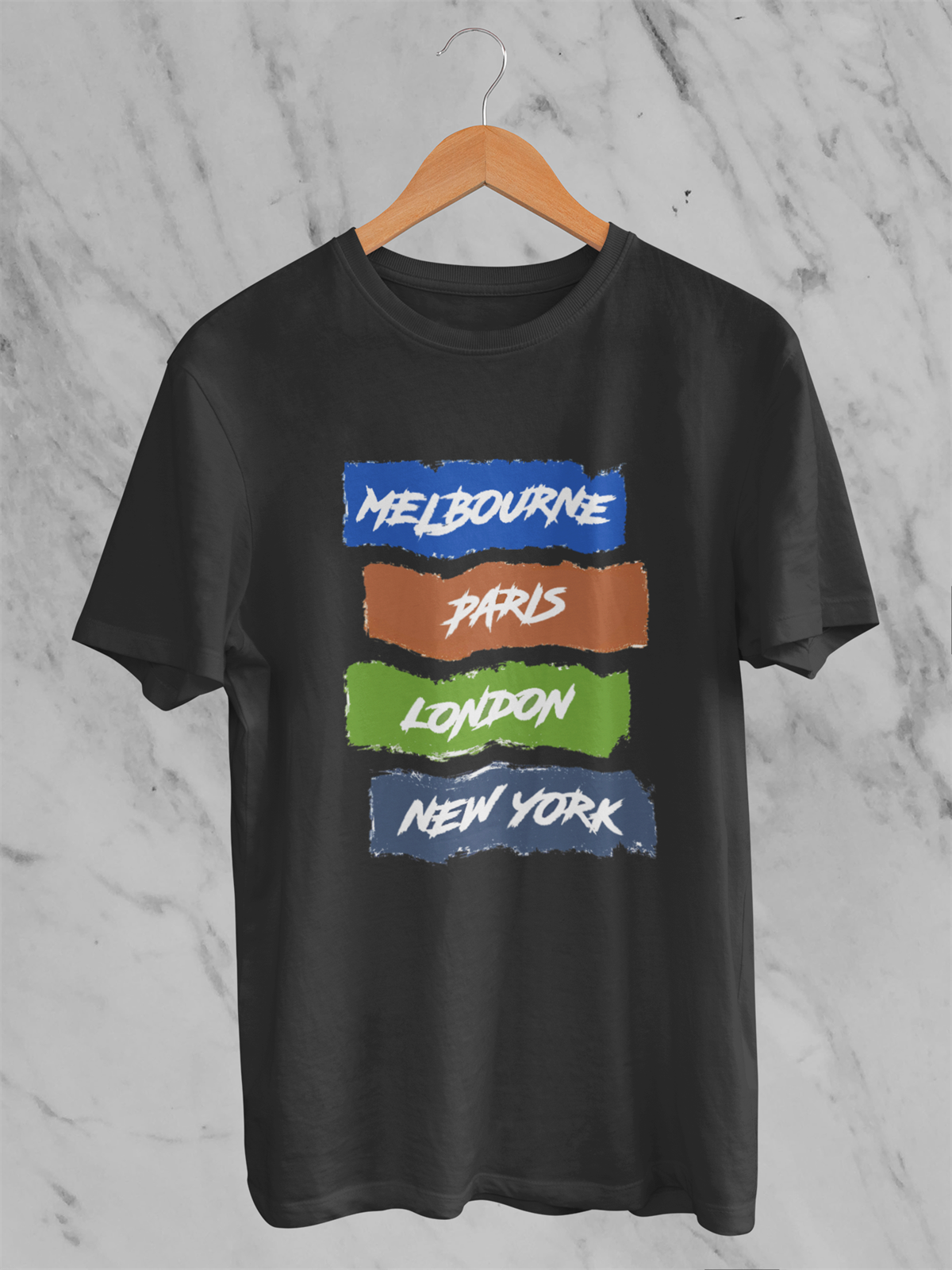 Four Grand slam Siyah T-shirt