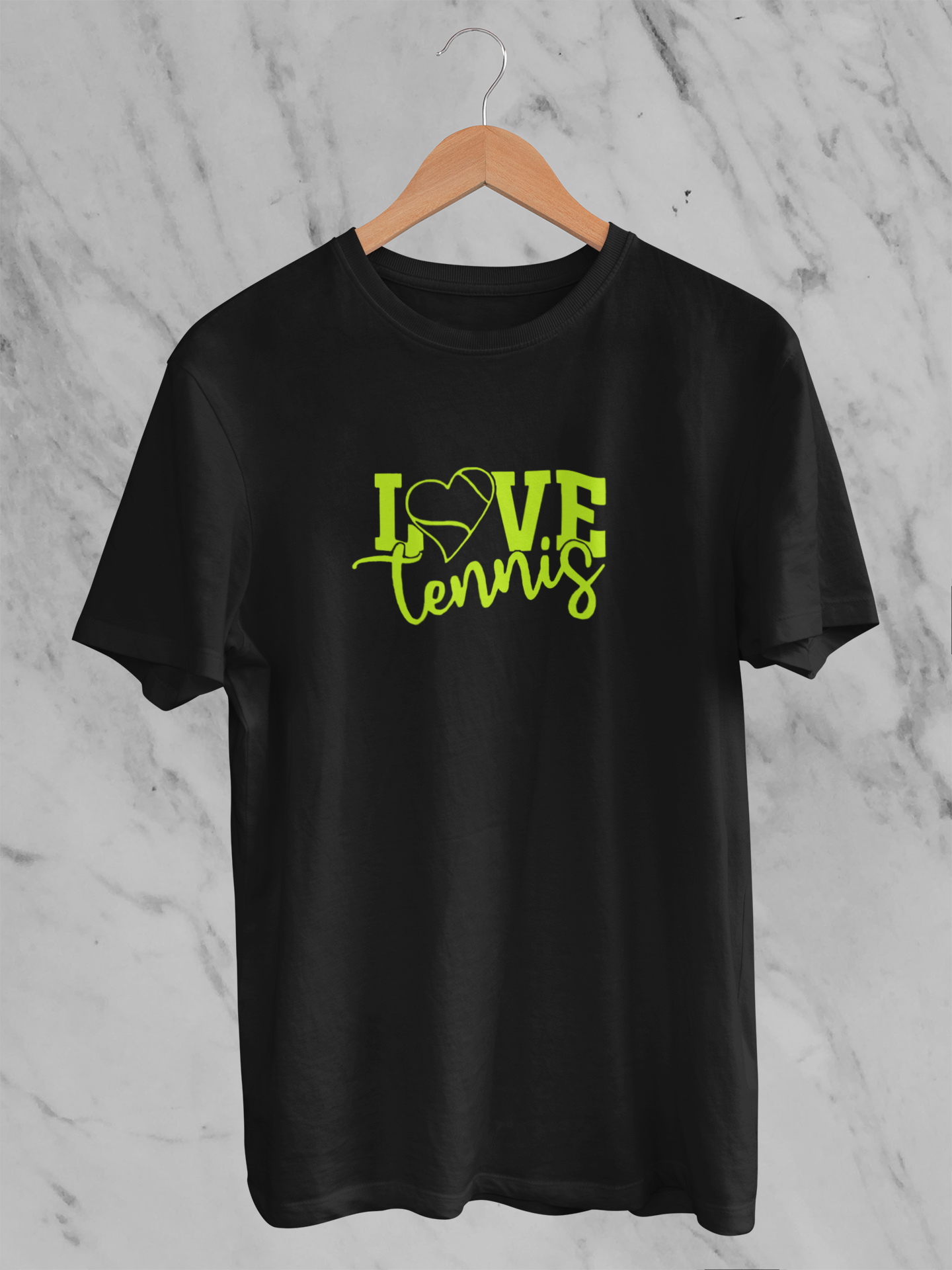 Love Tennis Siyah T-shirt