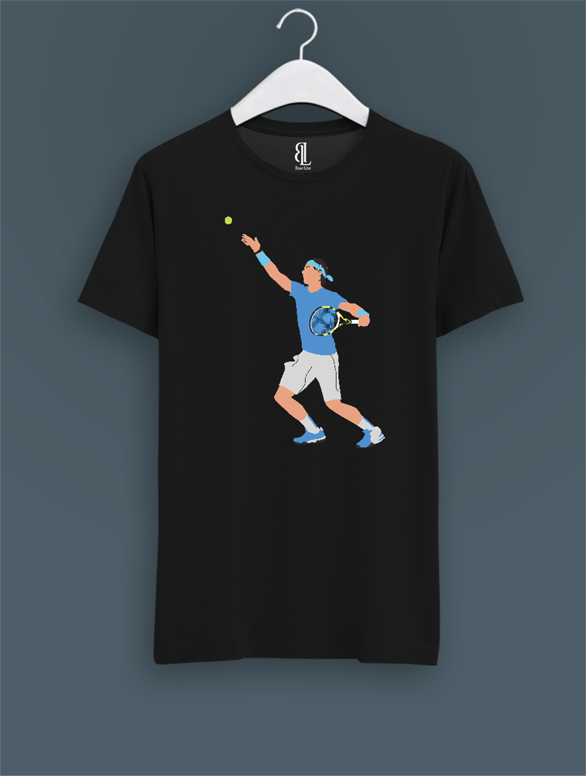 Nadal Service Siyah T-shirt