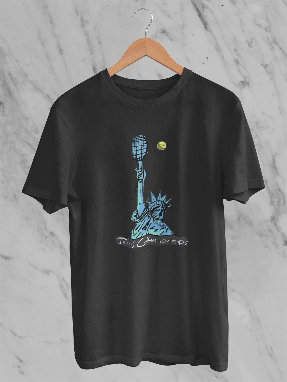 Özgürlik Heykeli Siyah T-shirt