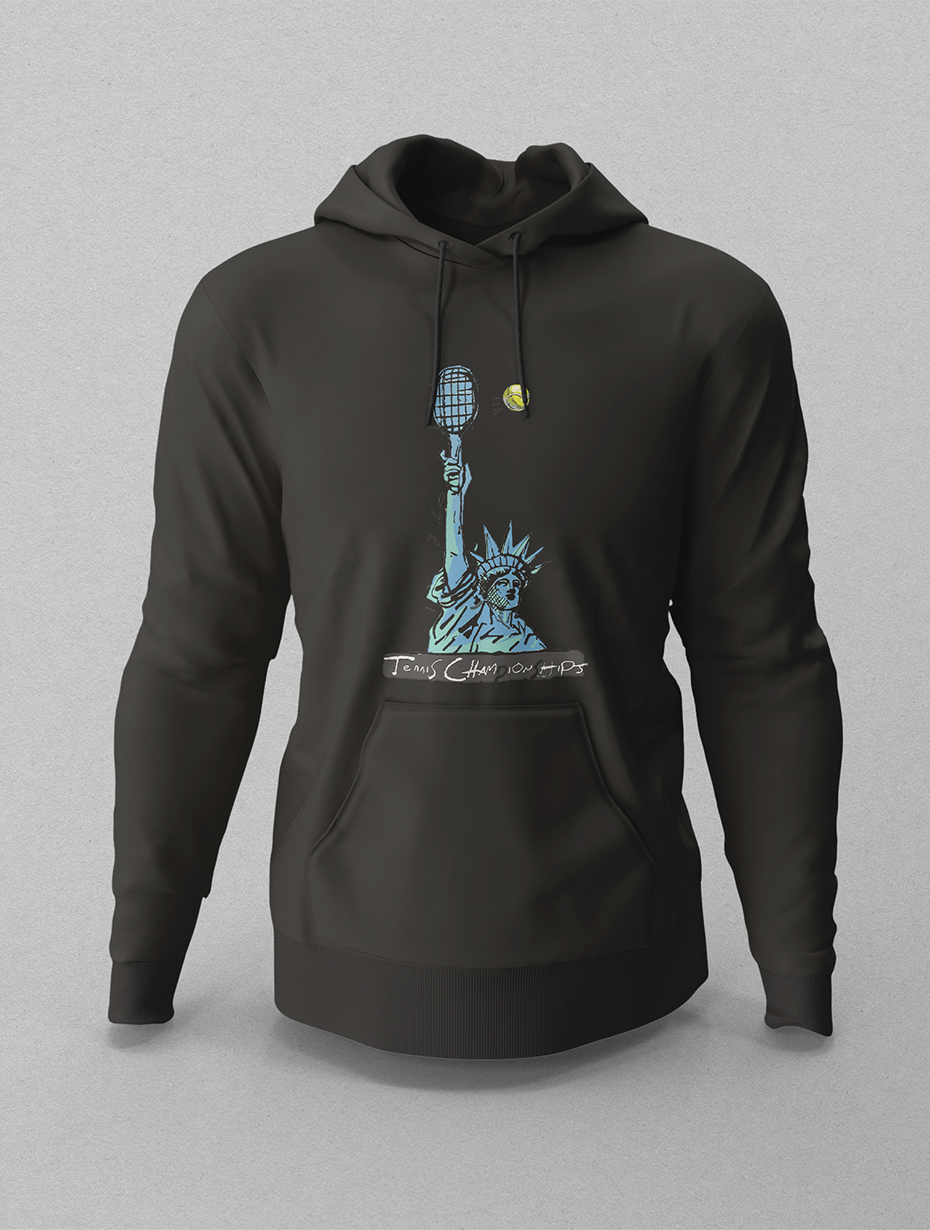 Özgürlük Heykeli Siyah Hoodie