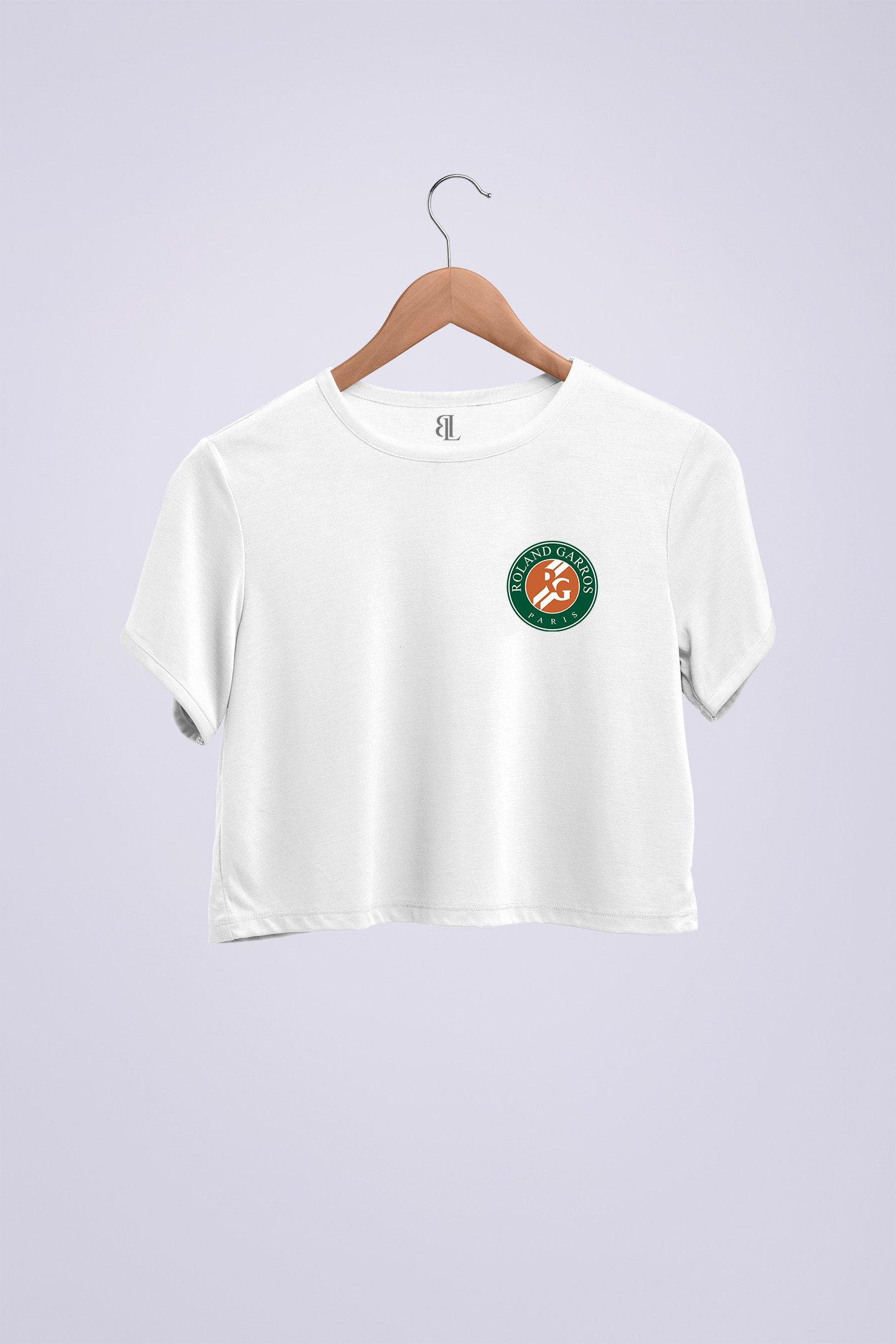 Roland Garros  Crop Siyah T-shirt