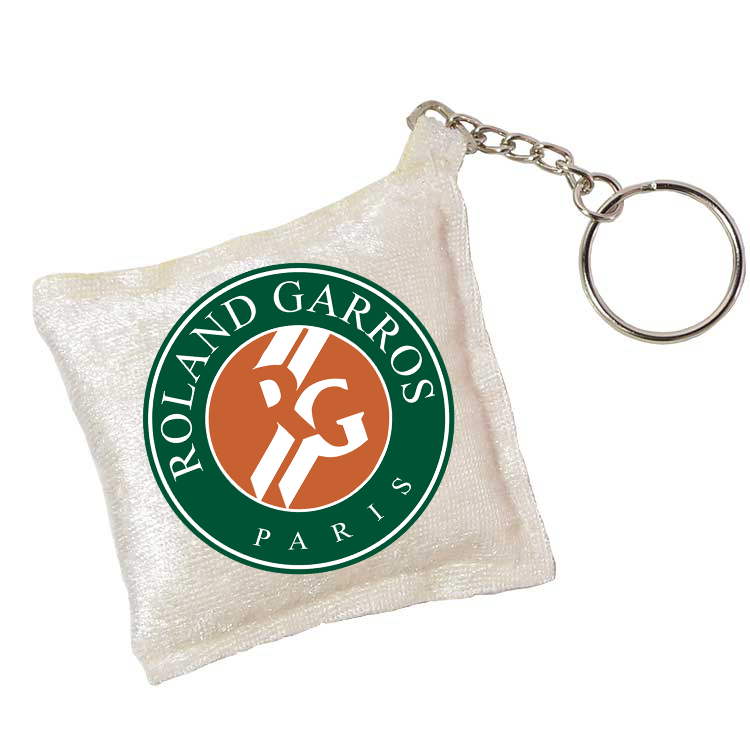Roland Garros İpek Kadife Mini Yastık Anahtarlık