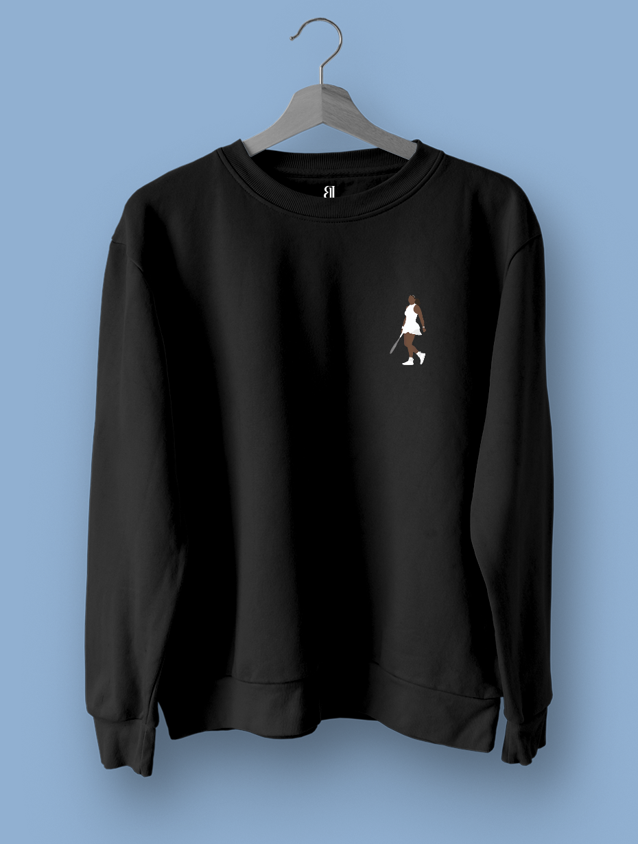 Serena Minimal Siyah Sweatshirt