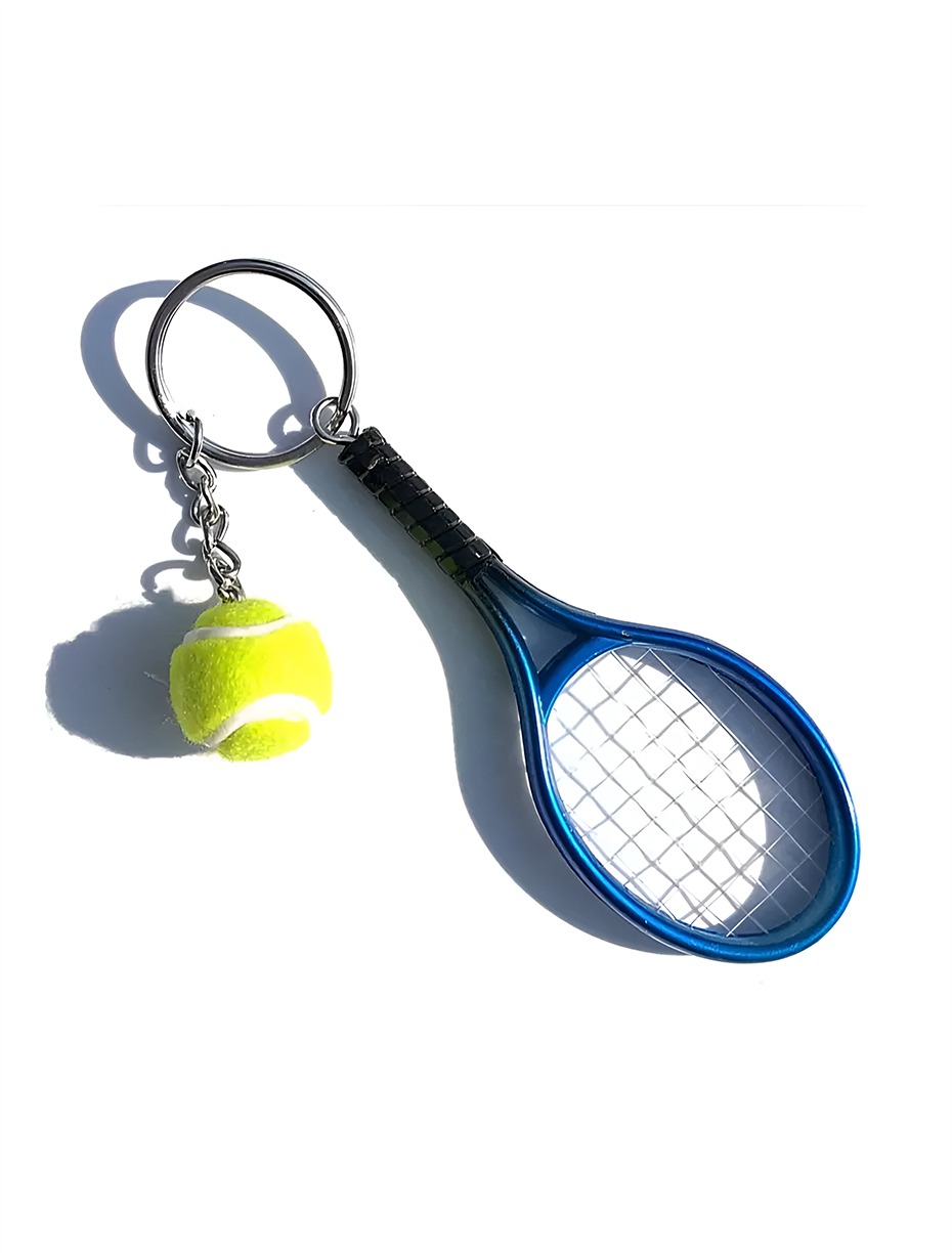 Tenis Raket Mavi renk anahtarlık 