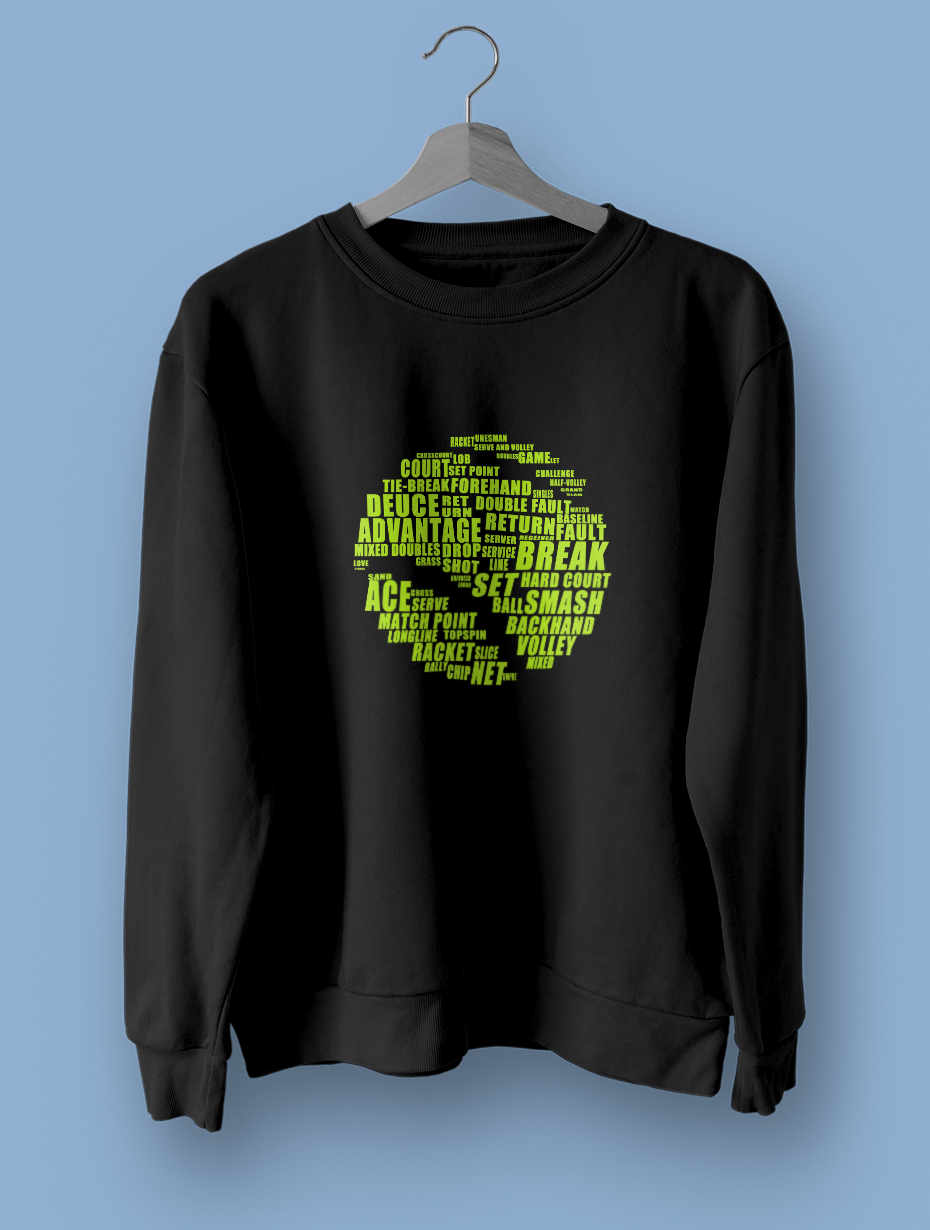 Tennis Ball Siyah Sweatshirt