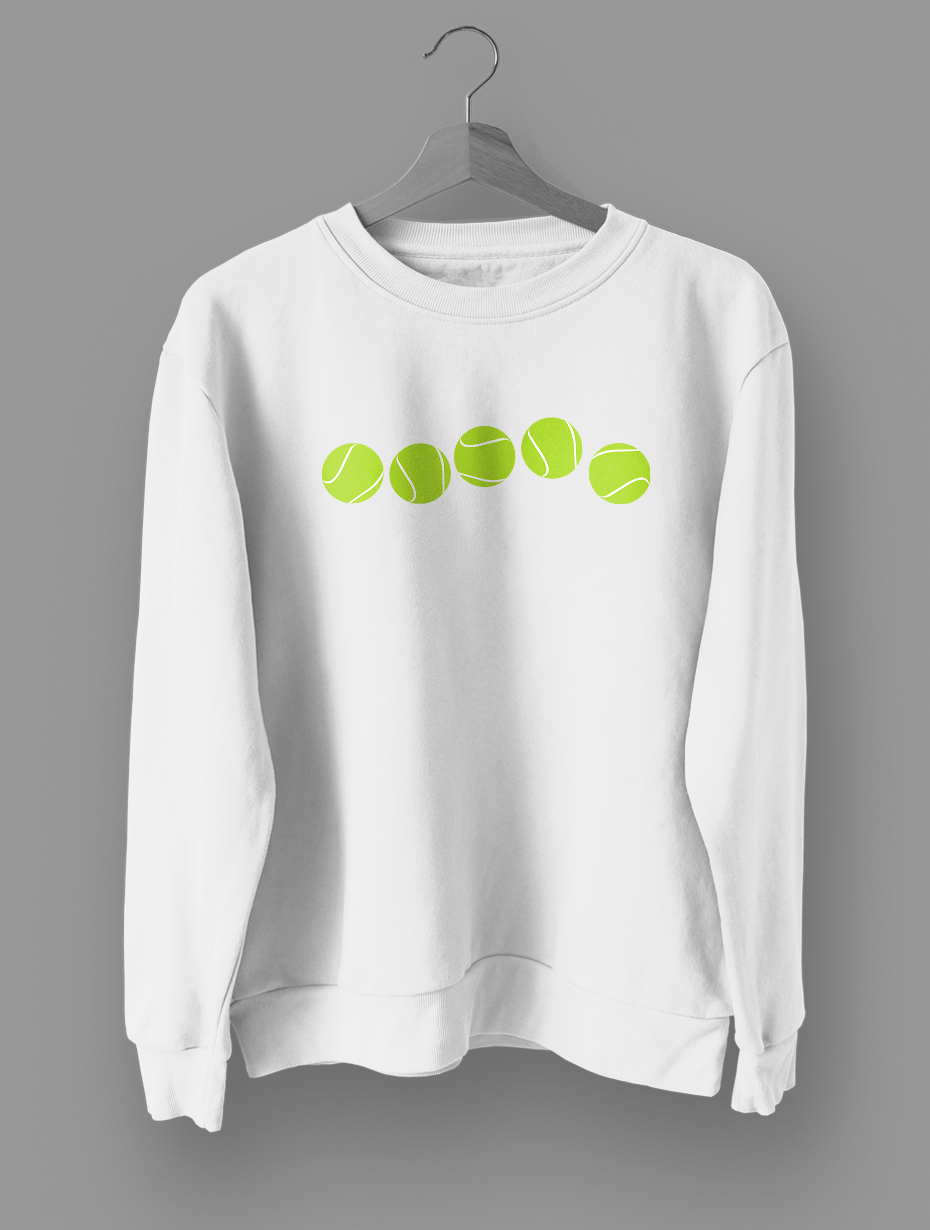 Tennis balls  Beyaz  Sweatshirt