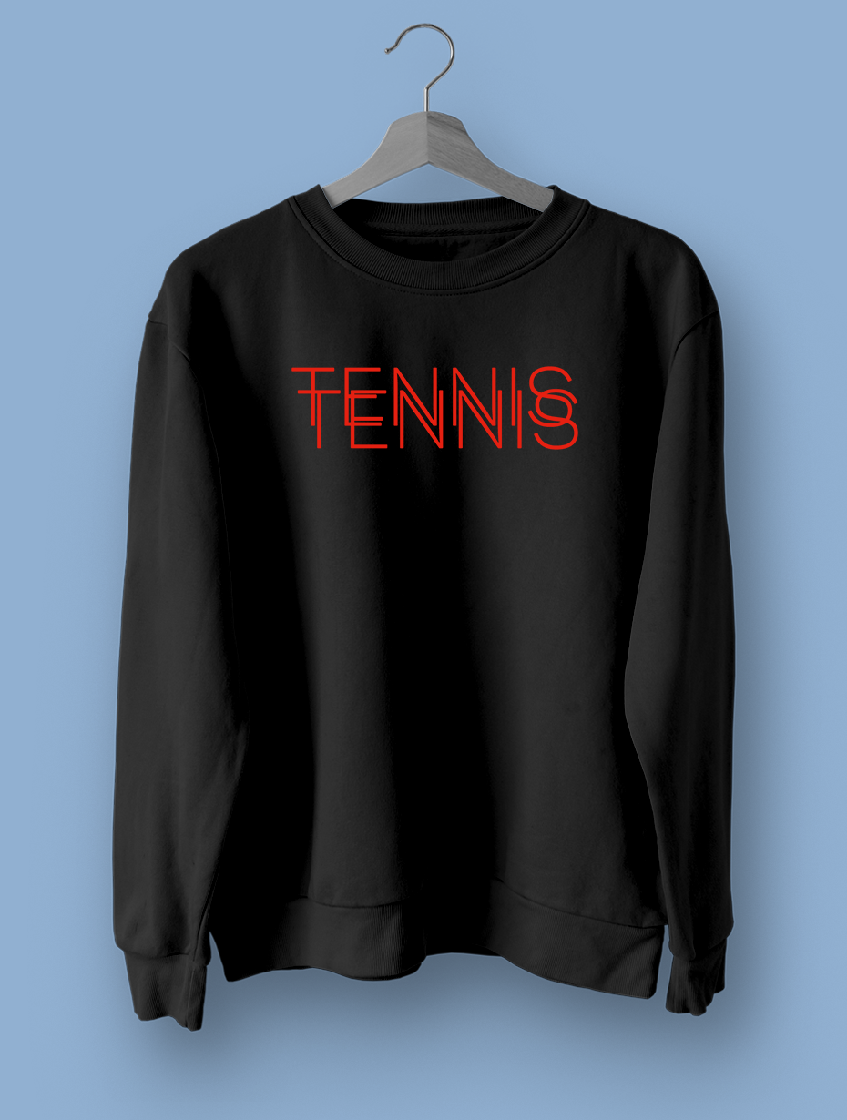 Tennis Double Siyah Sweatshirt