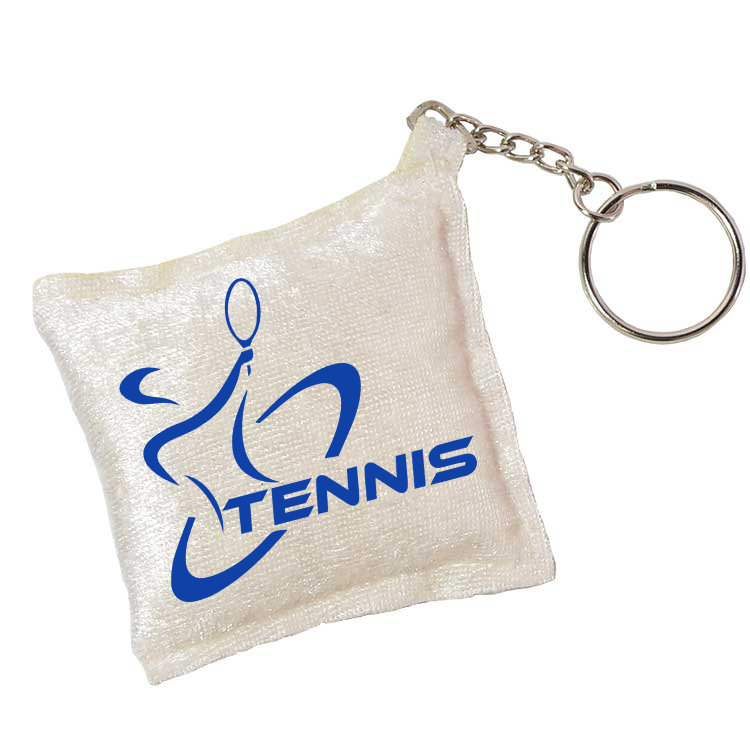 Tennis Logo İpek Kadife Mini Yastık Anahtarlık