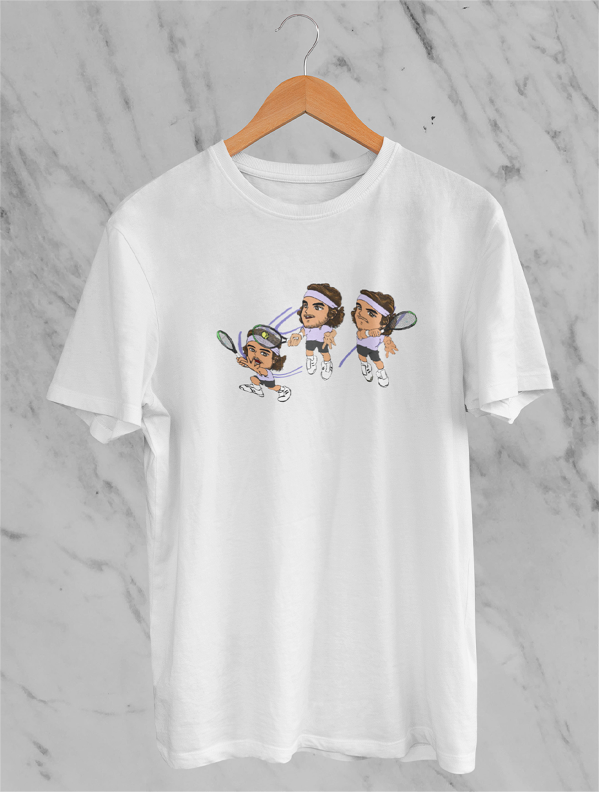 Tsitsipas Beyaz T-shirt