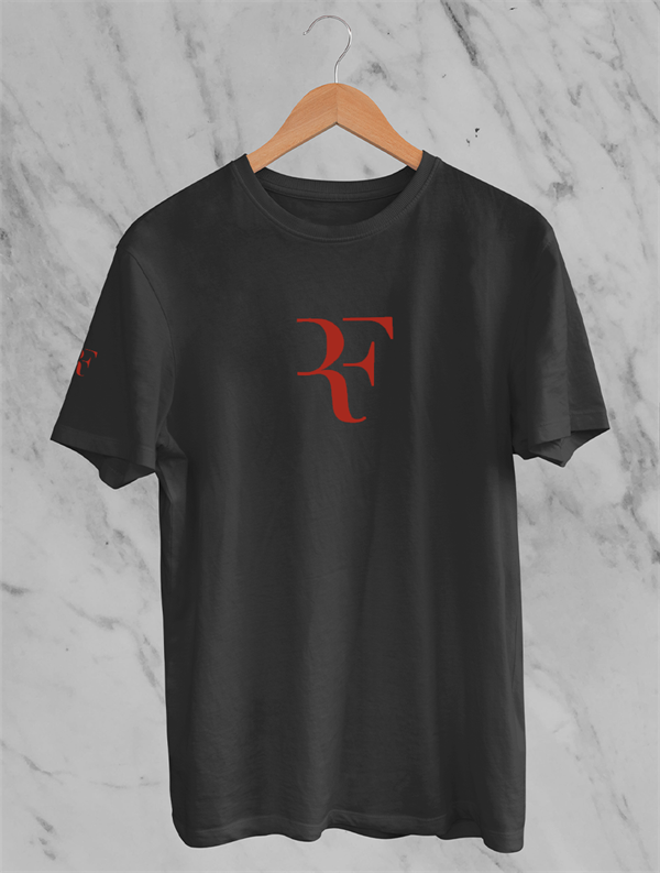 RF Red Logo Siyah T-shirt