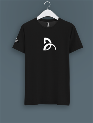 Djokovic Logo Siyah T-shirt