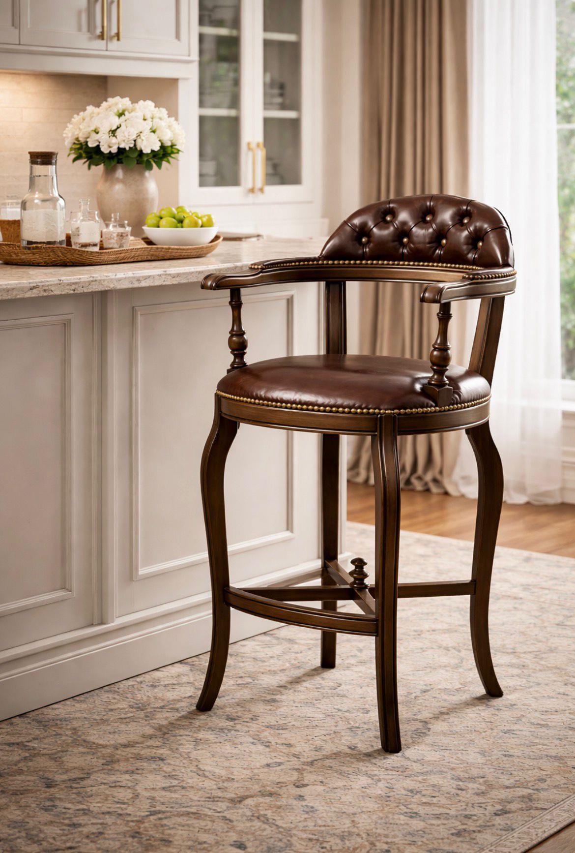 Modern ahşap ve metal bar sandalyesi modelleri