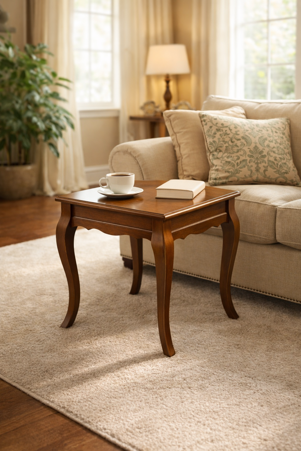 55x55 cm klasik tasarımlı dekoratif yan sehpa