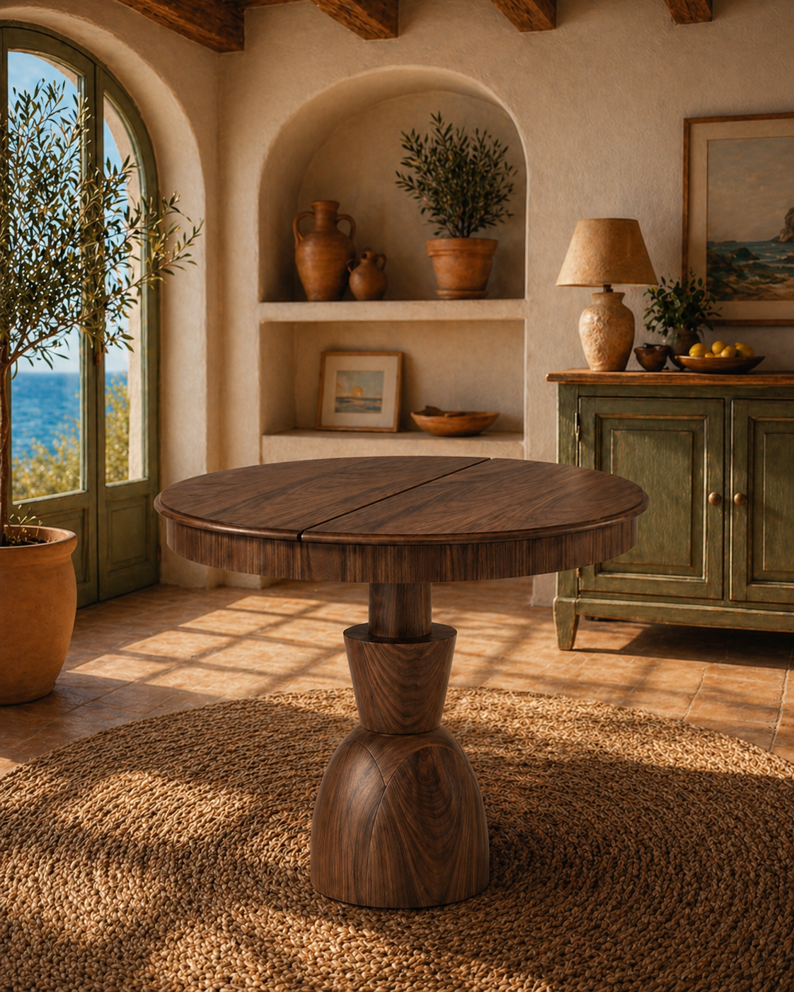 Zenvora yuvarlak açılır ahşap yemek masası modern ve fonksiyonel tasarım detayları