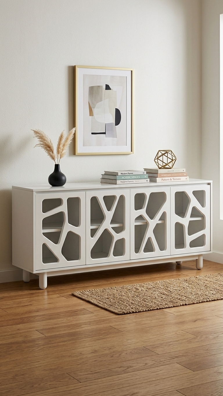 200x45x85 cm beyaz modern konsol modeli