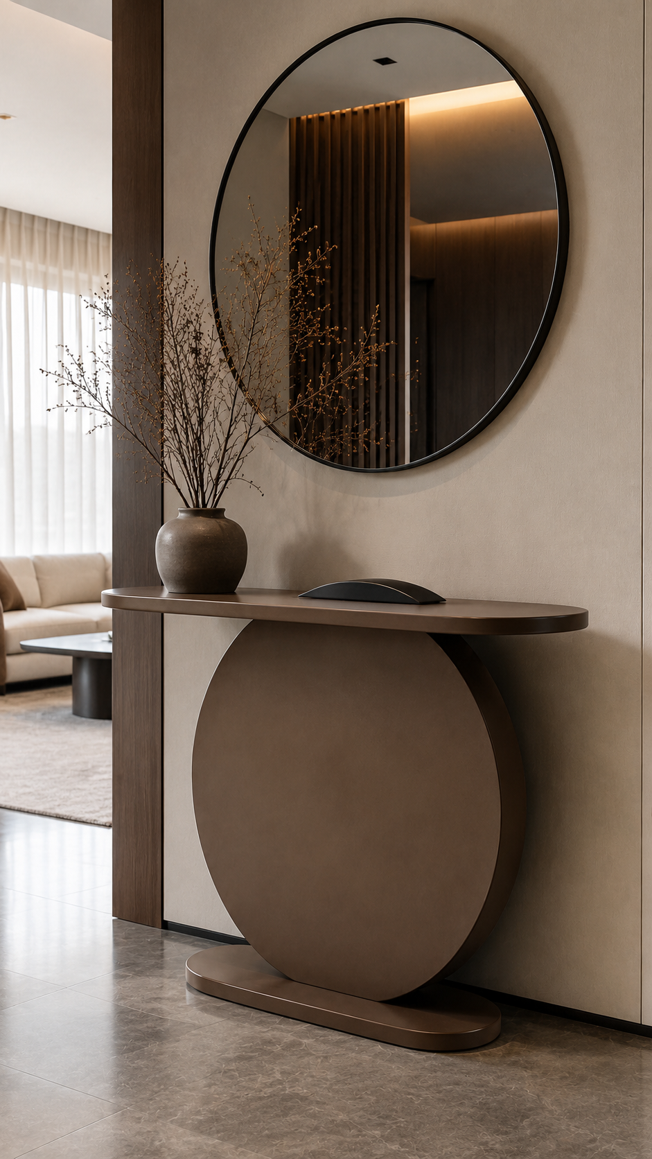 Beyaz Modern Oval Dresuar 139x42x80 cm