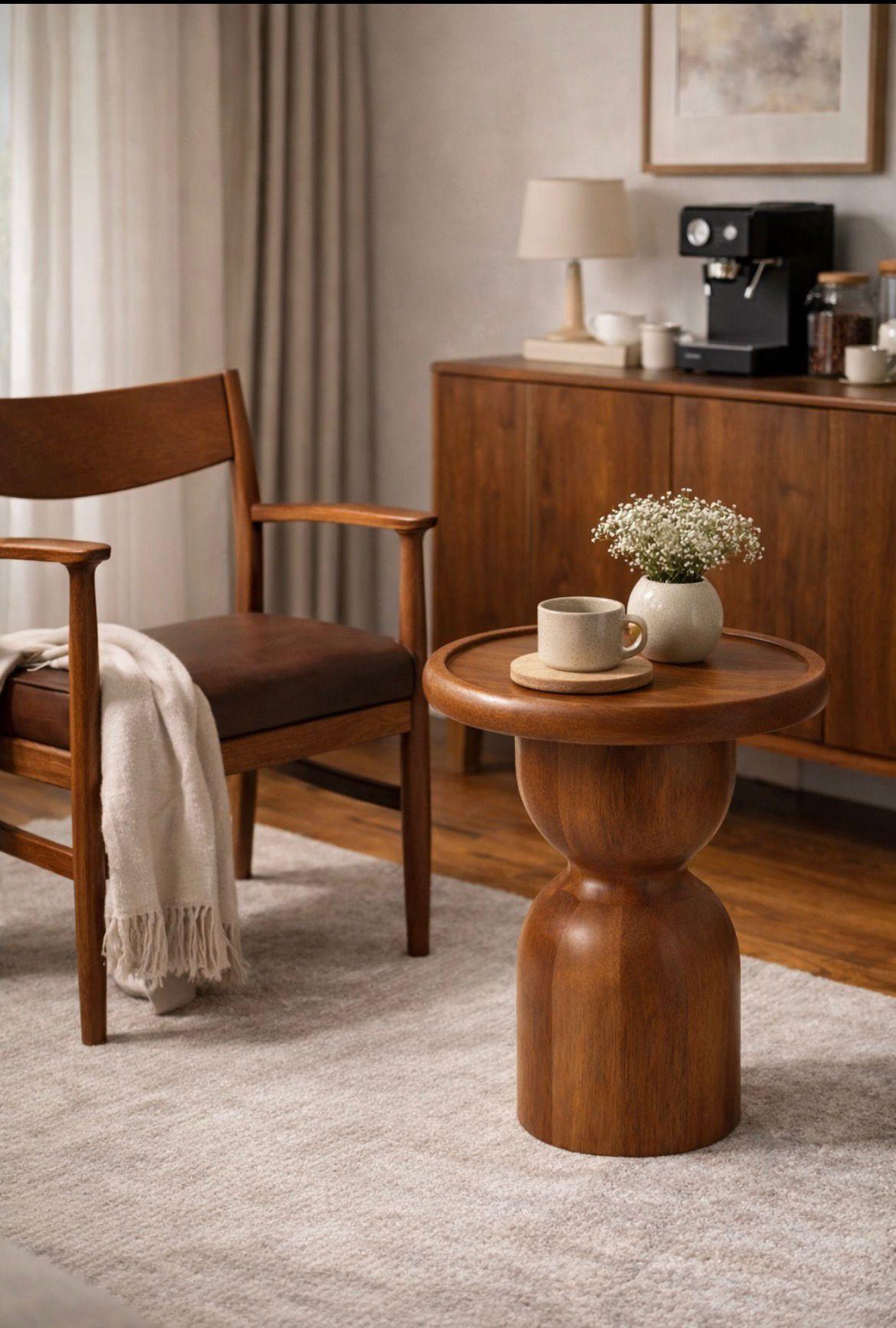 Modern ahşap yan sehpa modeli - Alberohome