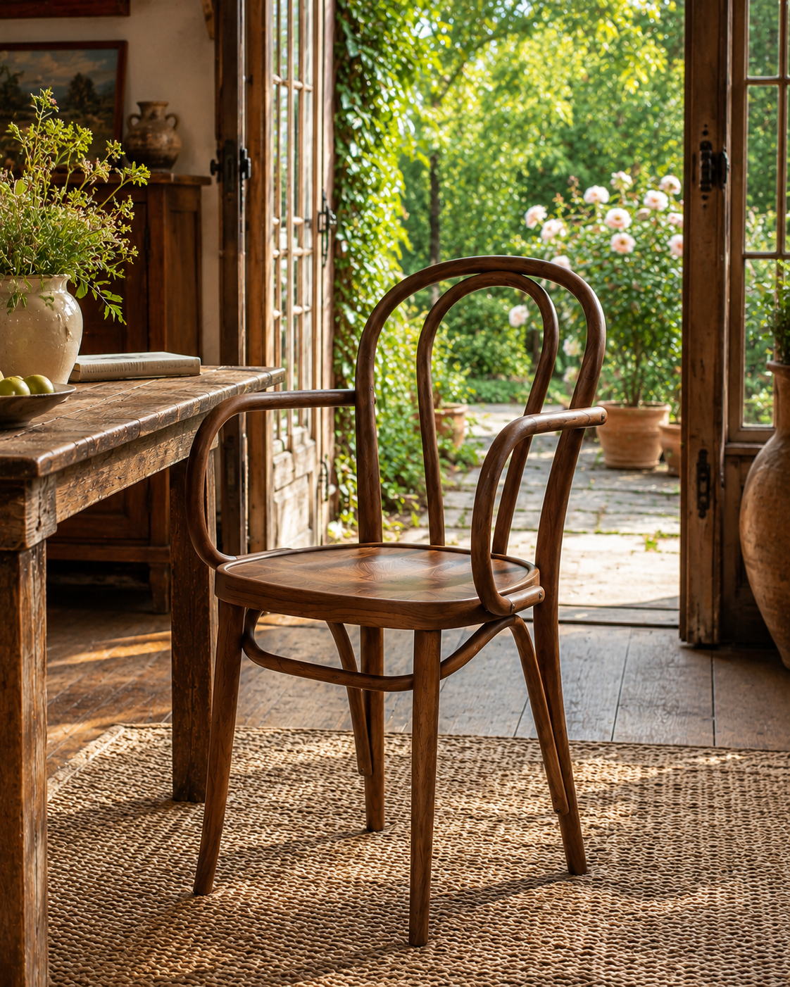 Ahşap kollu Thonet sandalye modeli Alberohome