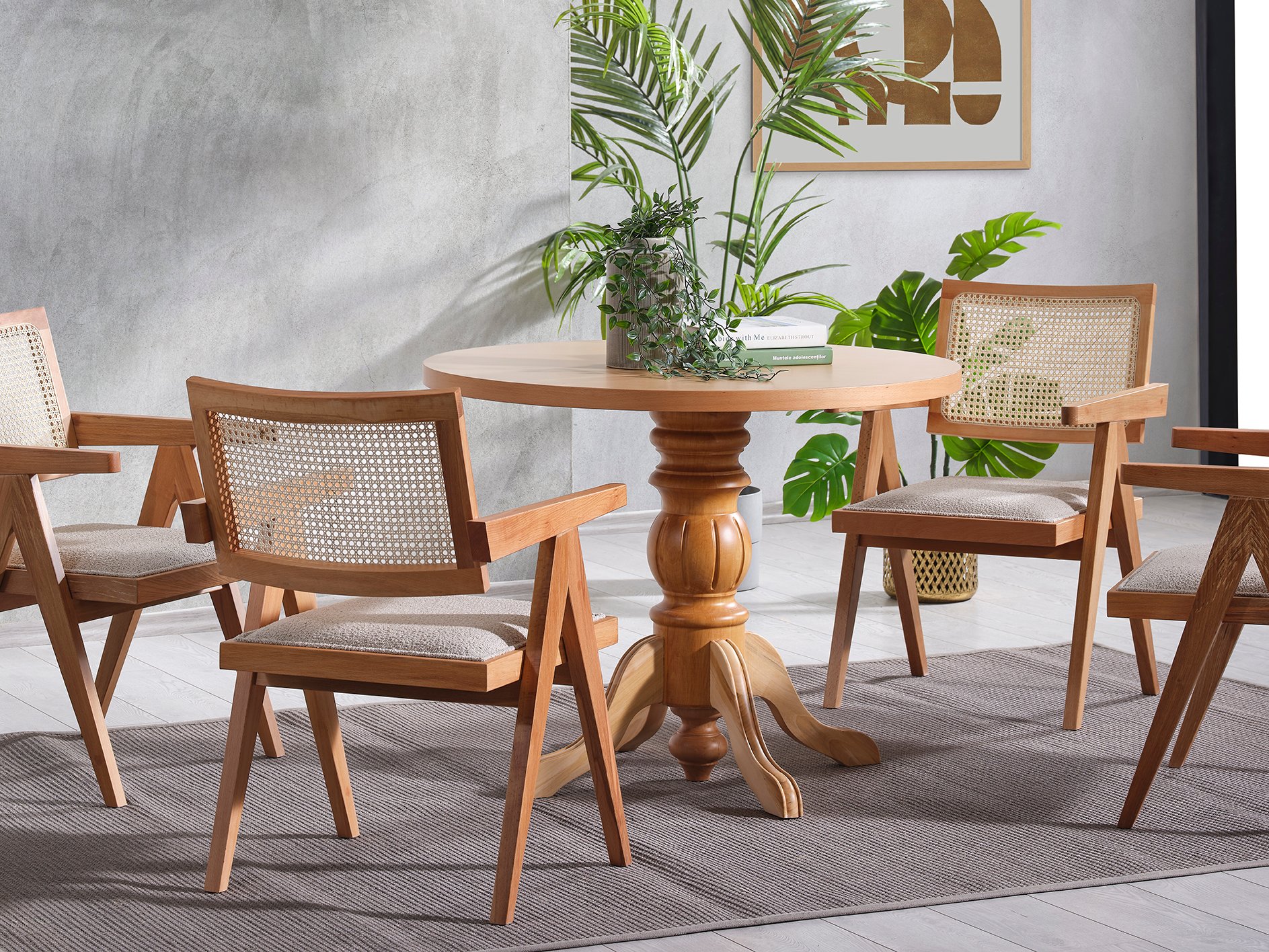 yuvarlak masa takımı