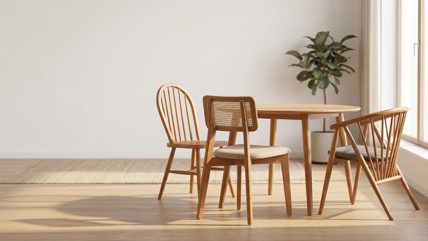 Ahşap Sandalye Modelleri: Yemek Odası, Mutfak ve Bar Seçenekleri