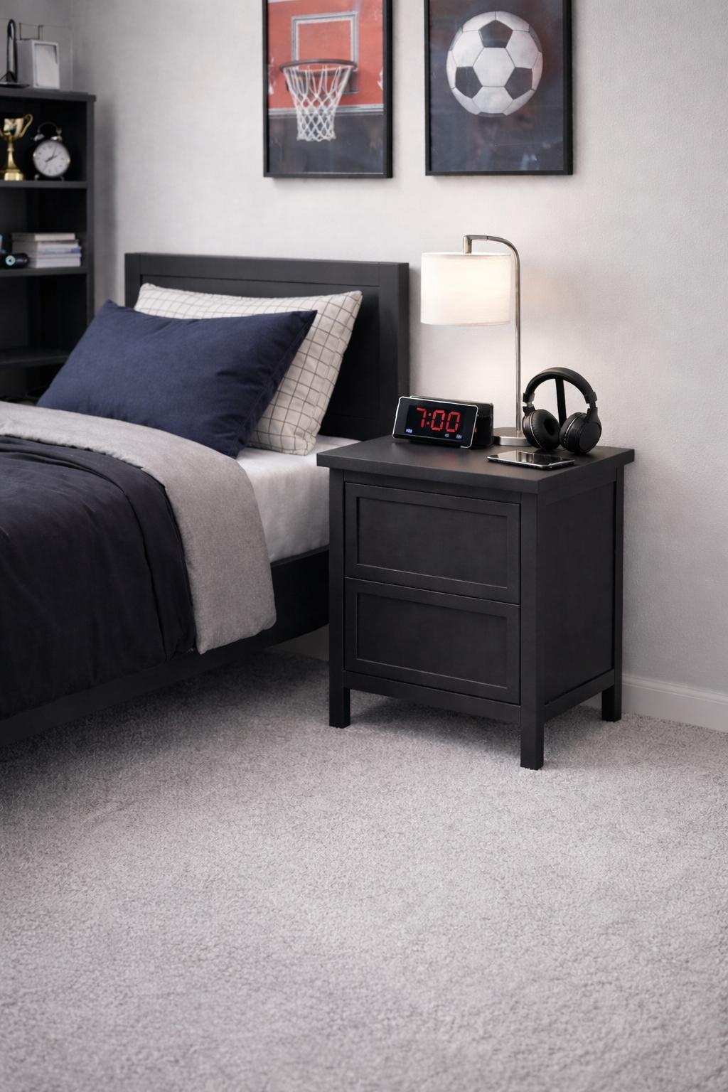 2 Çekmeceli Modern Komodin 55x65 cm