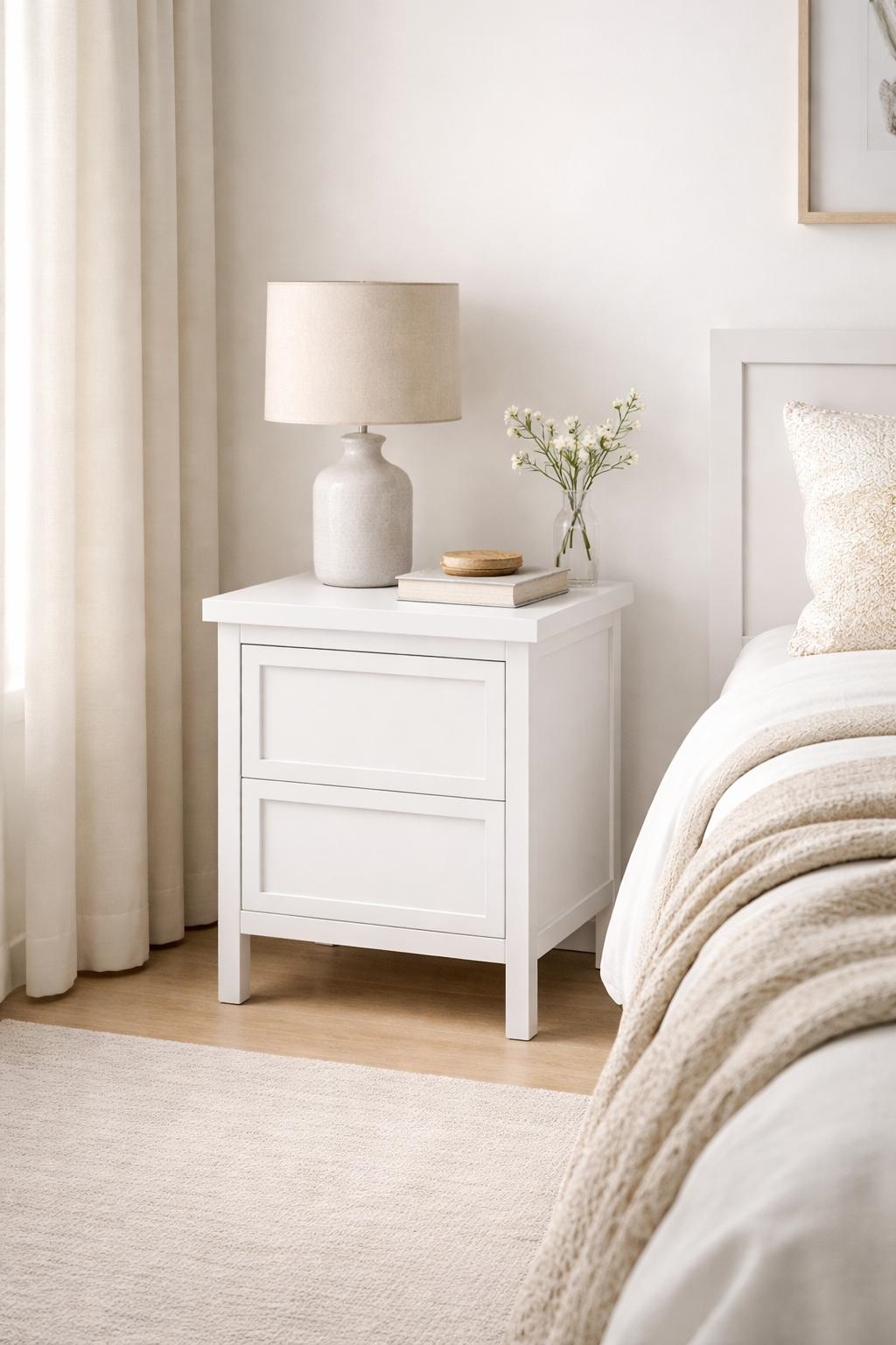 2 Çekmeceli Modern Komodin 55x65 cm