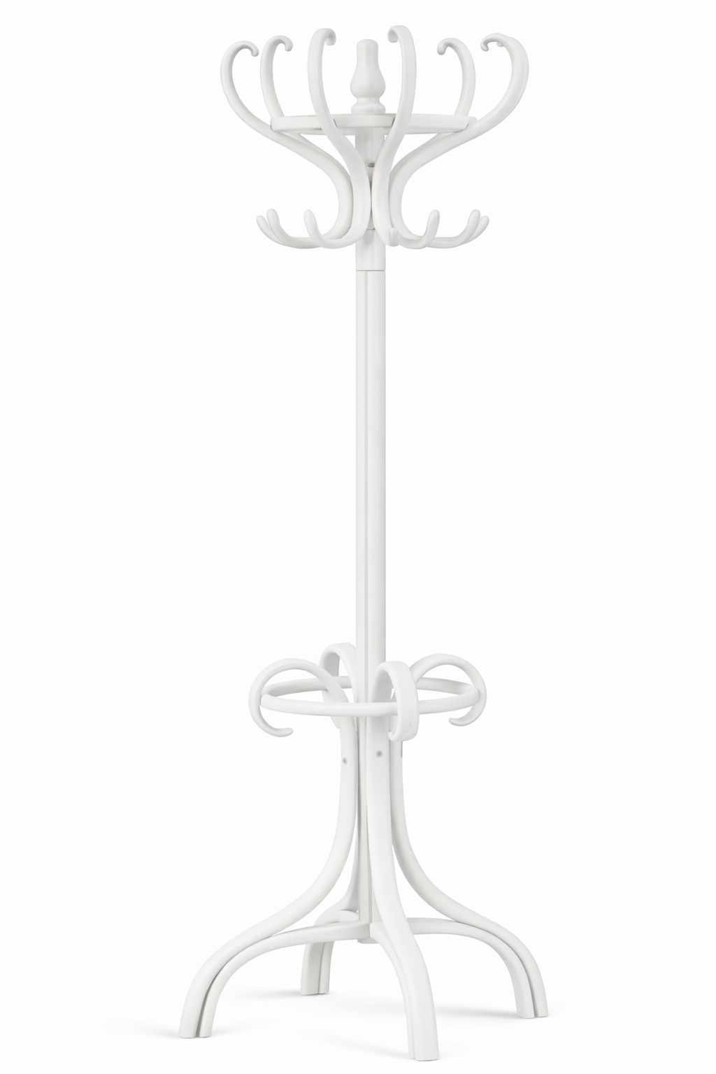 8li Tonet Askılık | El Yapımı Masif Ahşap Ayaklı Askı 178 cm