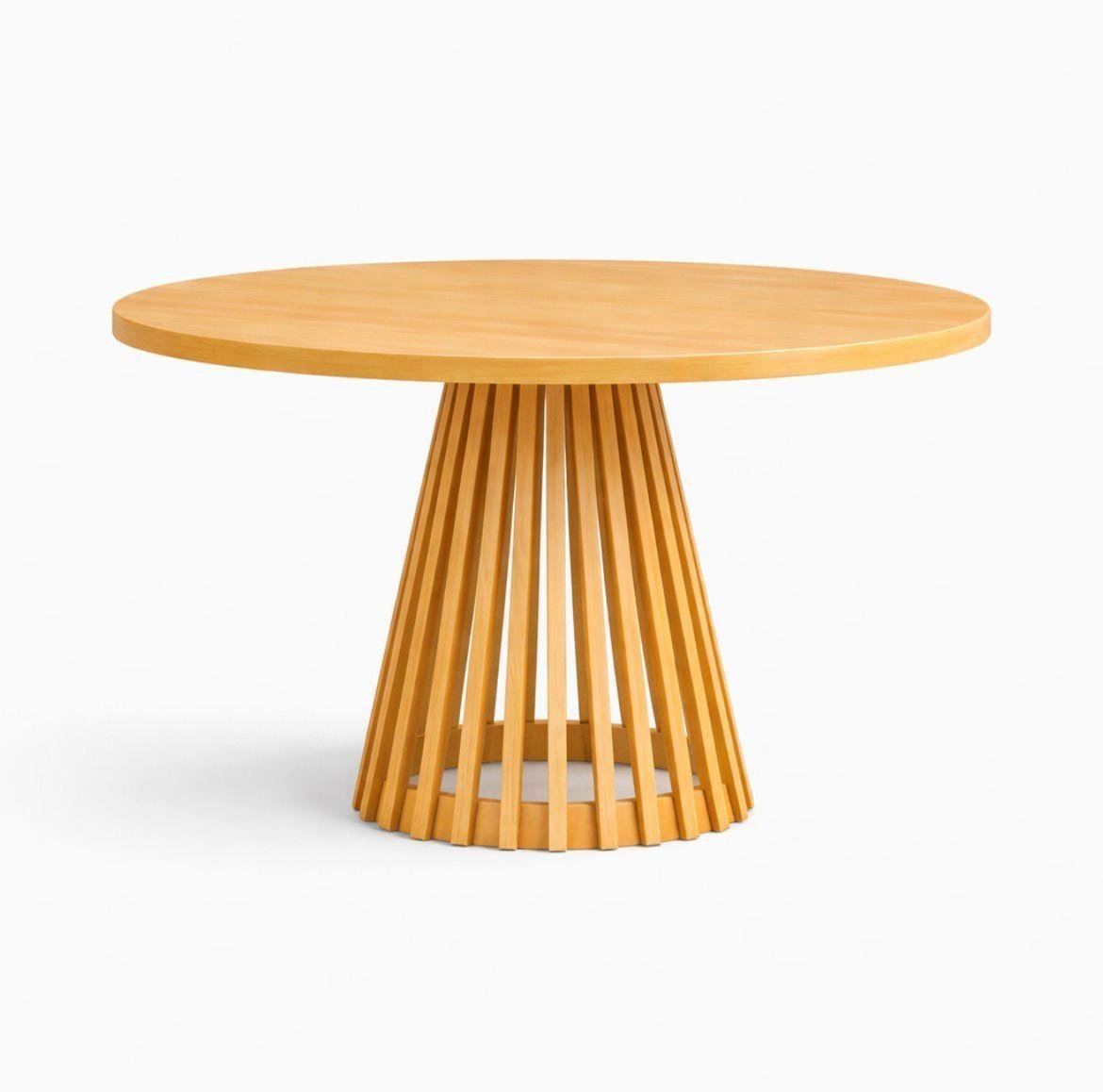 Alberohome Masif Ahşap Yuvarlak Masa Takımı – Kafes Ayaklı Hazeran Sandalyeli Yemek Masası Seti (80-120 cm Seçenekli)