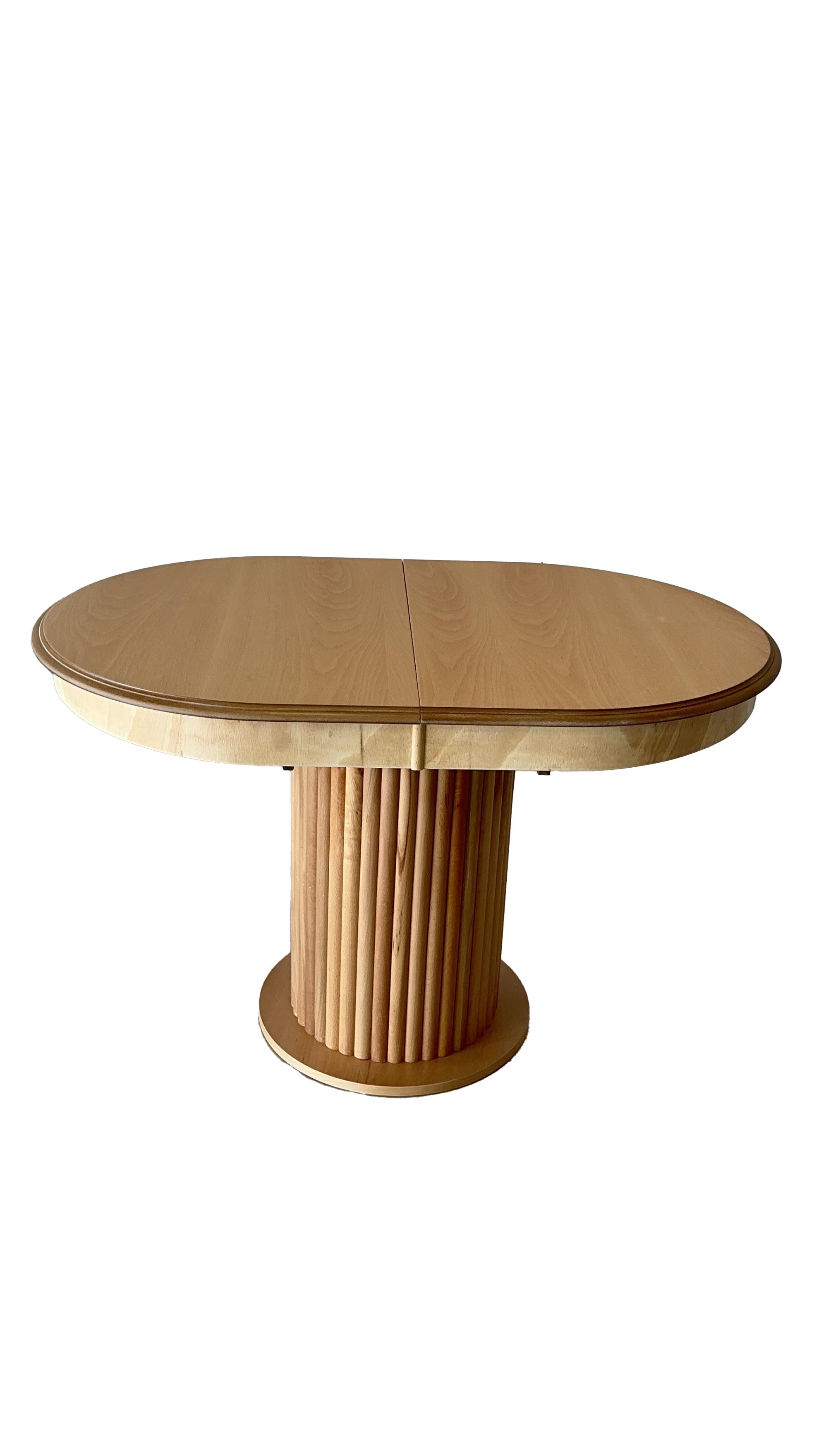 Antes Naturel Renk Açılabilir Ahşap Masa 120X80 Cm - Bohem & İskandinav Tarz