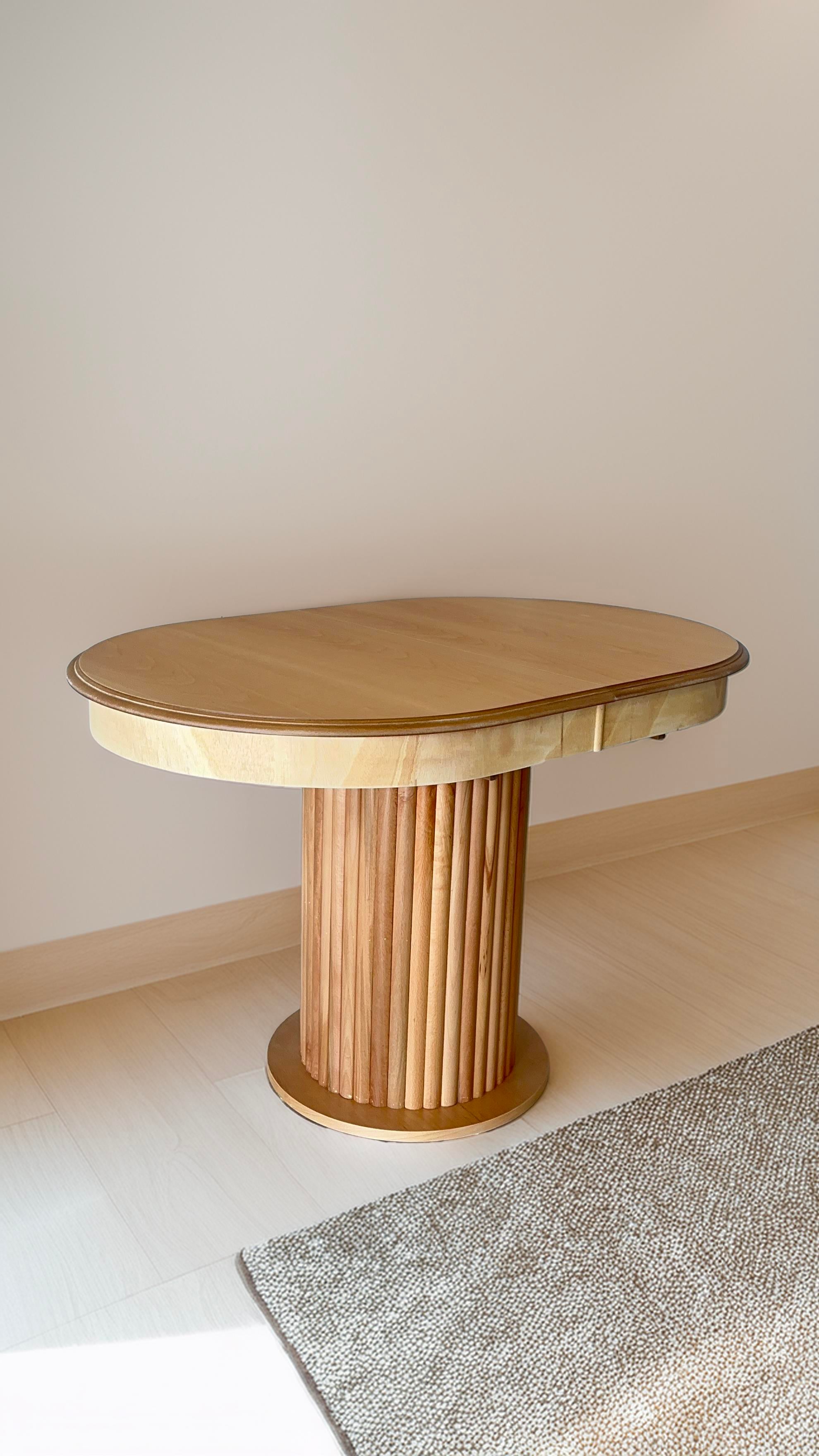 Antes Naturel Renk Açılabilir Ahşap Masa 120X80 Cm - Bohem & İskandinav Tarz