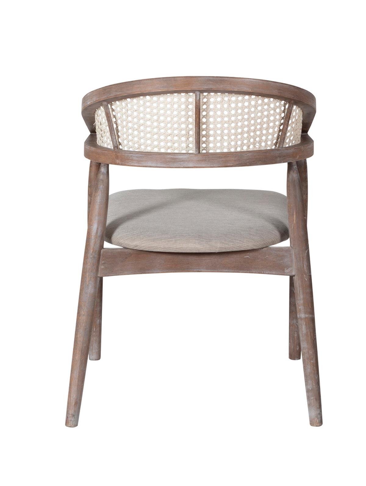 Belen Doğal Kayın Ahşap Krem Hazeranlı Masif Eskitme Sandalye Detaylı İşçilik Modern Şık Tasarım