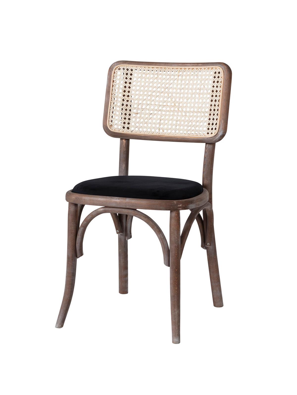 Bodwen Doğal Kayın Ahşap Krem Hazeranlı Masif Eskitme Sandalye Detaylı İşçilik Modern Şık Tasarım