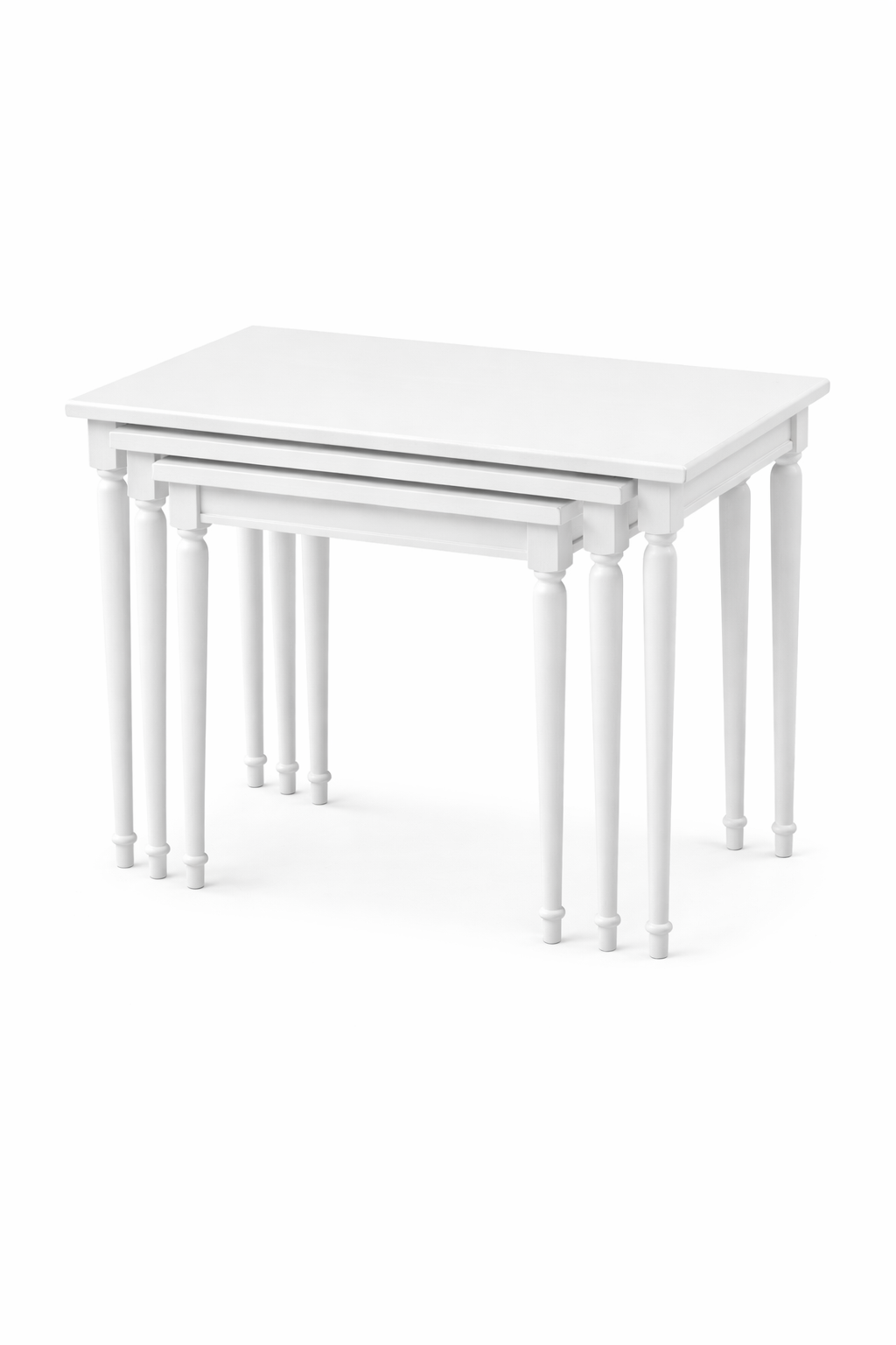 Burgu Ahşap Zigon Sehpa Seti | 64×44 cm | 51 cm
